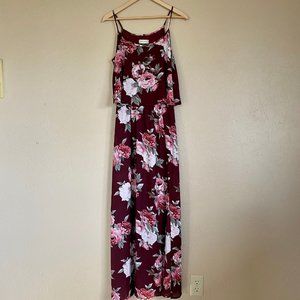 Altar'd State Floral Maxi Dress Small